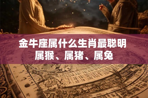 金牛座属什么生肖最聪明 属猴、属猪、属兔