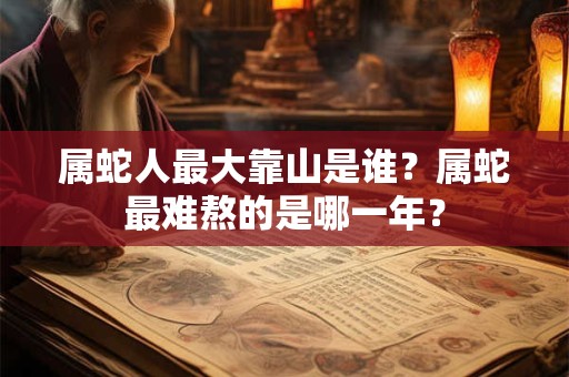 属蛇人最大靠山是谁？属蛇最难熬的是哪一年？