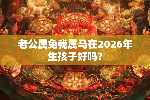 老公属兔我属马在2026年生孩子好吗？