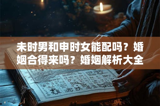 未时男和申时女能配吗？婚姻合得来吗？婚姻解析大全