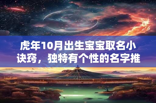 虎年10月出生宝宝取名小诀窍,独特有个性的名字推荐 虎年10月出生宝宝取名小诀窍,独特有个性的名字推荐