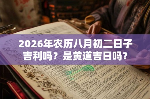 2026年农历八月初二日子吉利吗？是黄道吉日吗？