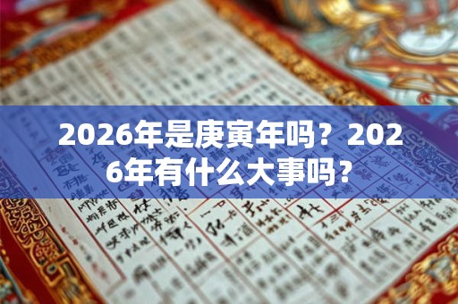 2026年是庚寅年吗?2026年有什么大事吗? 2026年是庚寅年吗?2026年有什么大事吗?