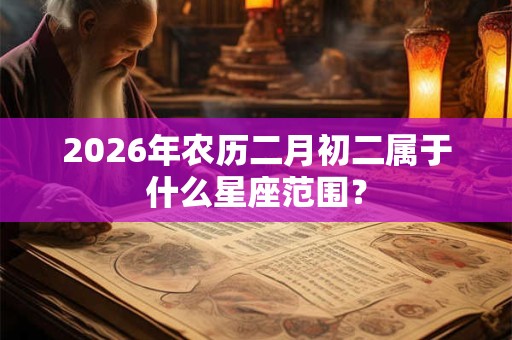 2026年农历二月初二属于什么星座范围？