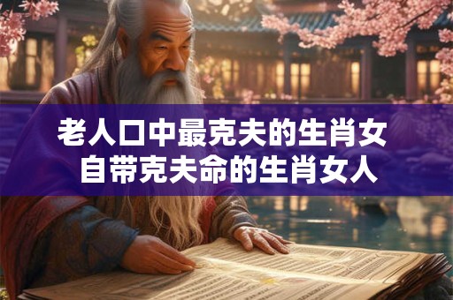 老人口中最克夫的生肖女 自带克夫命的生肖女人 老人口中最克夫的生肖女 自带克夫命的生肖女人