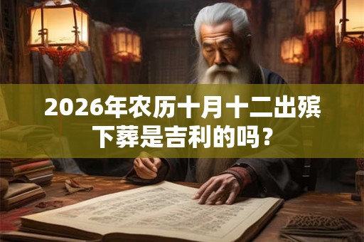 2026年农历十月十二出殡下葬是吉利的吗？