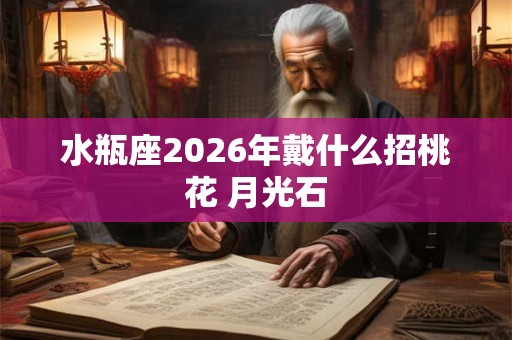 水瓶座2026年戴什么招桃花 月光石