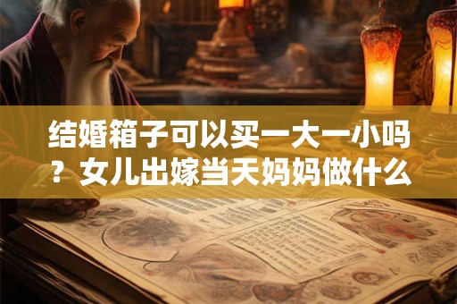 结婚箱子可以买一大一小吗？女儿出嫁当天妈妈做什么？