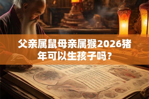 父亲属鼠母亲属猴2026猪年可以生孩子吗？