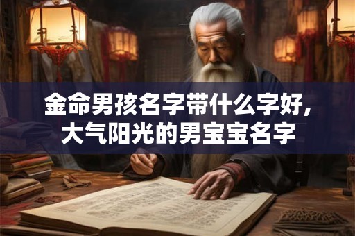 金命男孩名字带什么字好,大气阳光的男宝宝名字