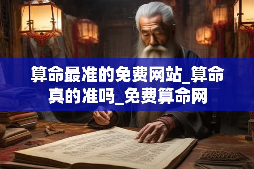 算命最准的免费网站_算命真的准吗_免费算命网