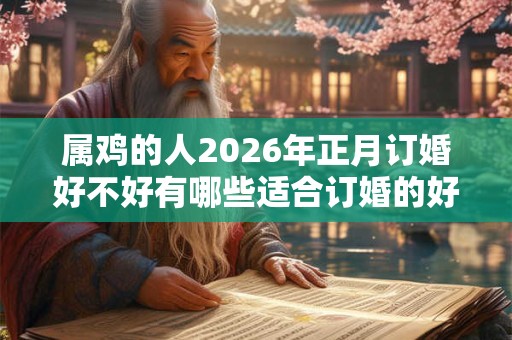 属鸡的人2026年正月订婚好不好有哪些适合订婚的好日子？