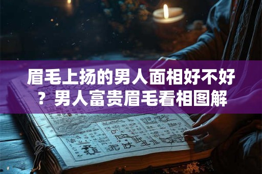 眉毛上扬的男人面相好不好？男人富贵眉毛看相图解