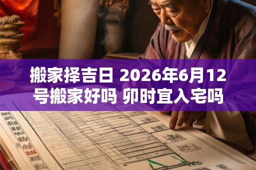 搬家择吉日 2026年6月12号搬家好吗 卯时宜入宅吗