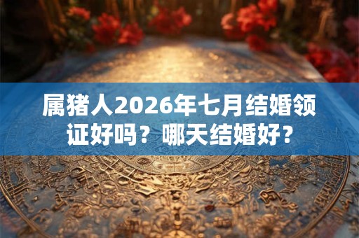 属猪人2026年七月结婚领证好吗？哪天结婚好？