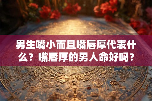 男生嘴小而且嘴唇厚代表什么？嘴唇厚的男人命好吗？