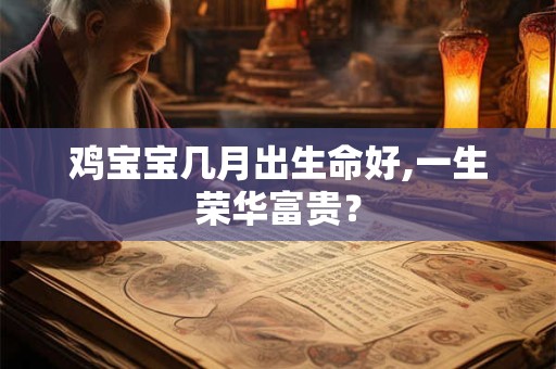 鸡宝宝几月出生命好,一生荣华富贵？
