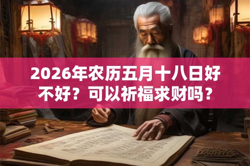 2026年农历五月十八日好不好？可以祈福求财吗？