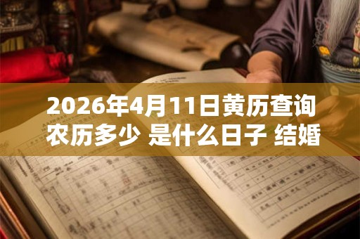 2026年4月11日黄历查询 农历多少 是什么日子 结婚吉时