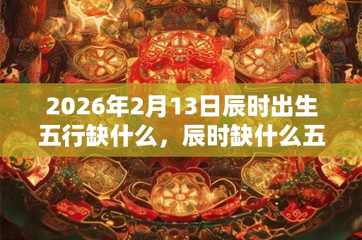 2026年2月13日辰时出生五行缺什么，辰时缺什么五行