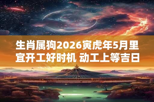 生肖属狗2026寅虎年5月里宜开工好时机 动工上等吉日