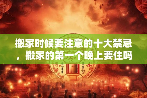 搬家时候要注意的十大禁忌,搬家的第一个晚上要住吗? 搬家时候要注意的十大禁忌,搬家的第一个晚上要住吗?