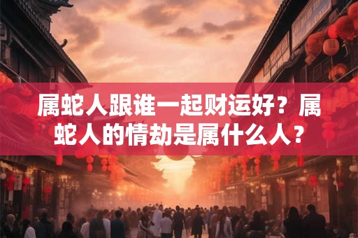 属蛇人跟谁一起财运好？属蛇人的情劫是属什么人？