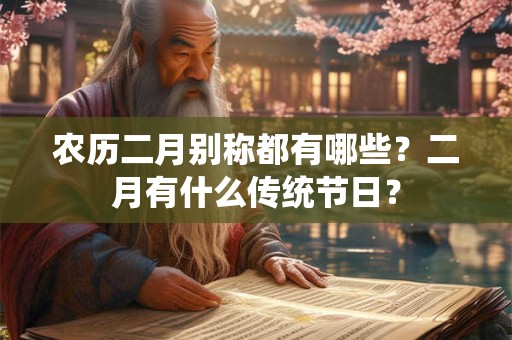 农历二月别称都有哪些？二月有什么传统节日？