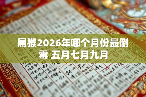 属猴2026年哪个月份最倒霉 五月七月九月