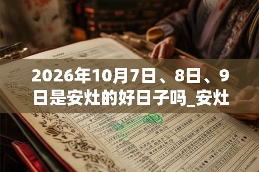 2026年10月7日、8日、9日是安灶的好日子吗_安灶可以吗