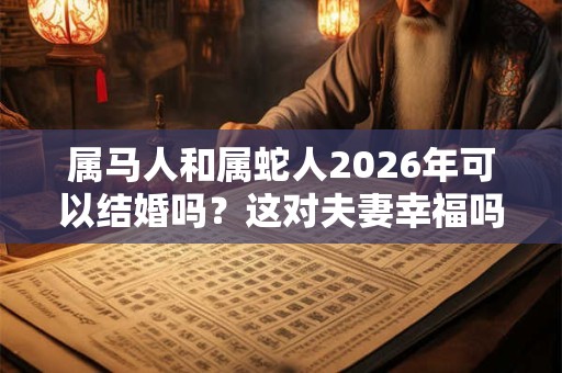 属马人和属蛇人2026年可以结婚吗?这对夫妻幸福吗 属马人和属蛇人2026年可以结婚吗?这对夫妻幸福吗