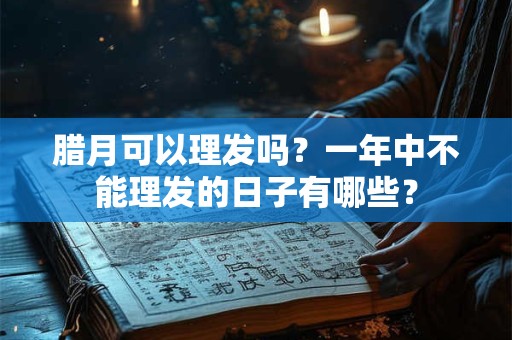 腊月可以理发吗？一年中不能理发的日子有哪些？