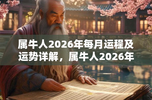 属牛人2026年每月运程及运势详解，属牛人2026年全年每月运程