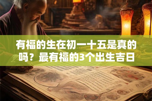 有福的生在初一十五是真的吗？最有福的3个出生吉日