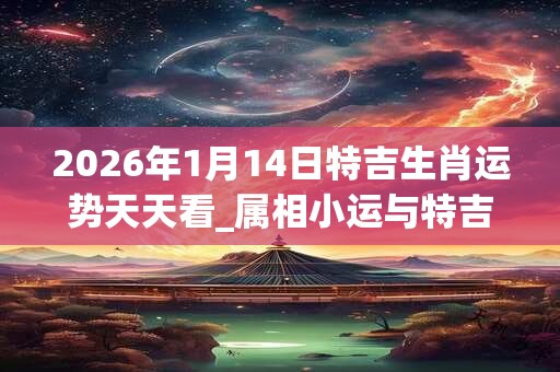 2026年1月14日特吉生肖运势天天看_属相小运与特吉生肖播报