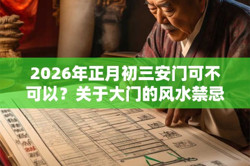 2026年正月初三安门可不可以？关于大门的风水禁忌