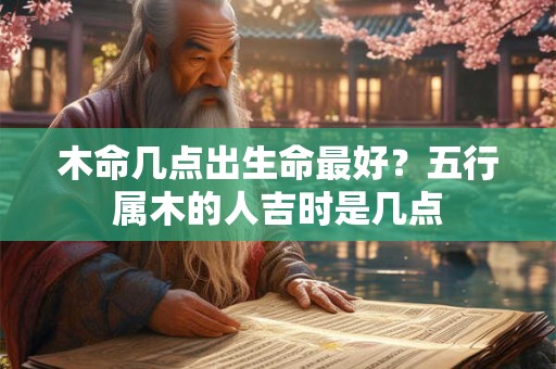 木命几点出生命最好？五行属木的人吉时是几点