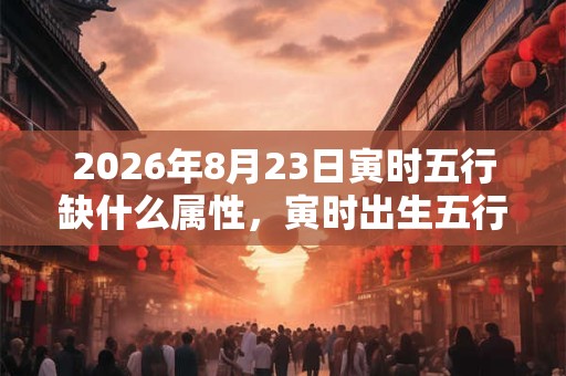 2026年8月23日寅时五行缺什么属性，寅时出生五行缺什么
