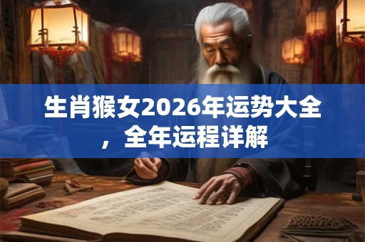 生肖猴女2026年运势大全，全年运程详解