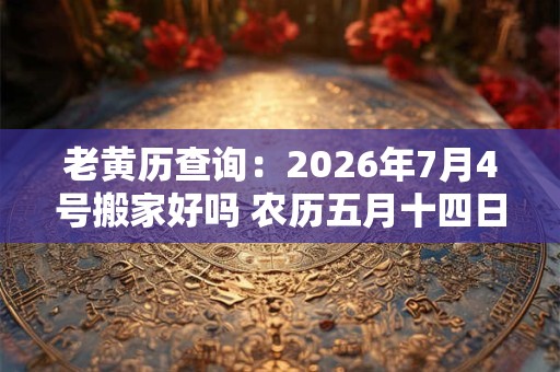 老黄历查询：2026年7月4号搬家好吗 农历五月十四日子好吗