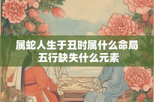 属蛇人生于丑时属什么命局 五行缺失什么元素