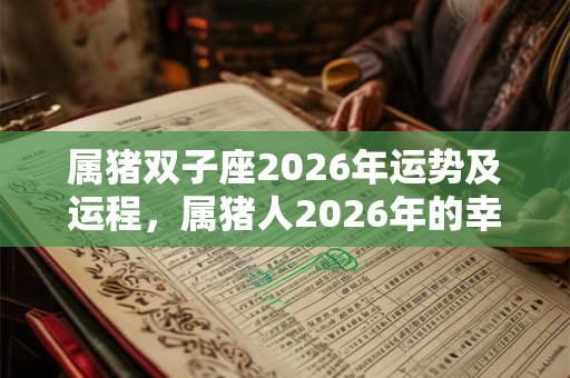 属猪双子座2026年运势及运程，属猪人2026年的幸运色