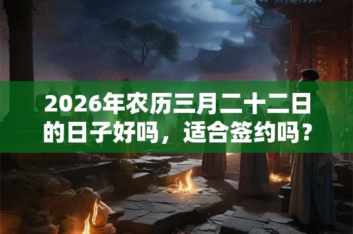 2026年农历三月二十二日的日子好吗，适合签约吗？