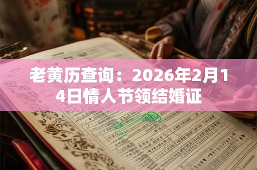 老黄历查询：2026年2月14日情人节领结婚证