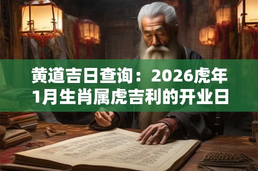 黄道吉日查询:2026虎年1月生肖属虎吉利的开业日期 黄道吉日查询:2026虎年1月生肖属虎吉利的开业日期