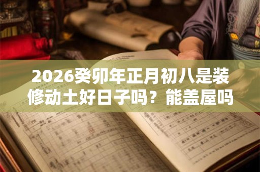 2026癸卯年正月初八是装修动土好日子吗？能盖屋吗