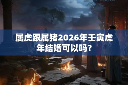 属虎跟属猪2026年壬寅虎年结婚可以吗？
