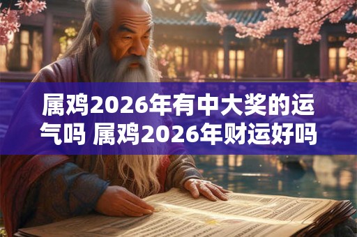 属鸡2026年有中大奖的运气吗 属鸡2026年财运好吗