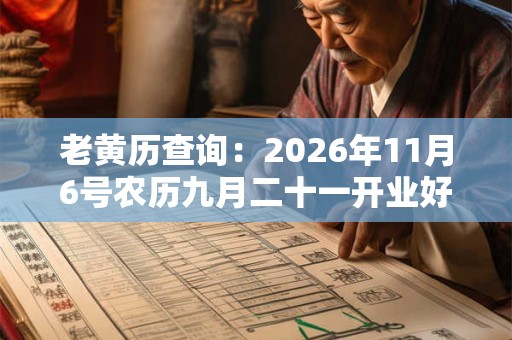 老黄历查询：2026年11月6号农历九月二十一开业好吗