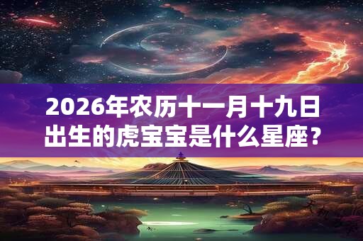 2026年农历十一月十九日出生的虎宝宝是什么星座？